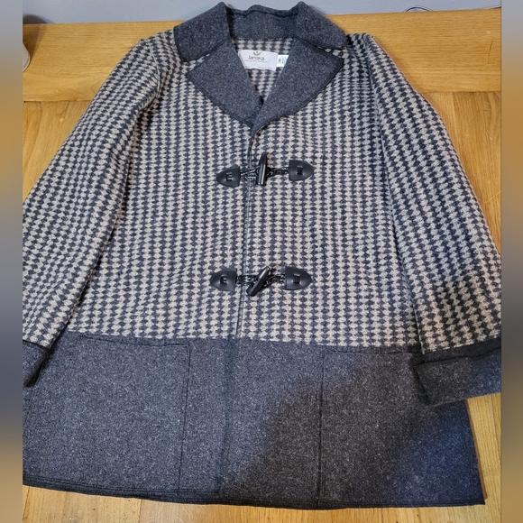 NWOT Janska medium women's heathered tan & gray jacket - Picture 6 of 13